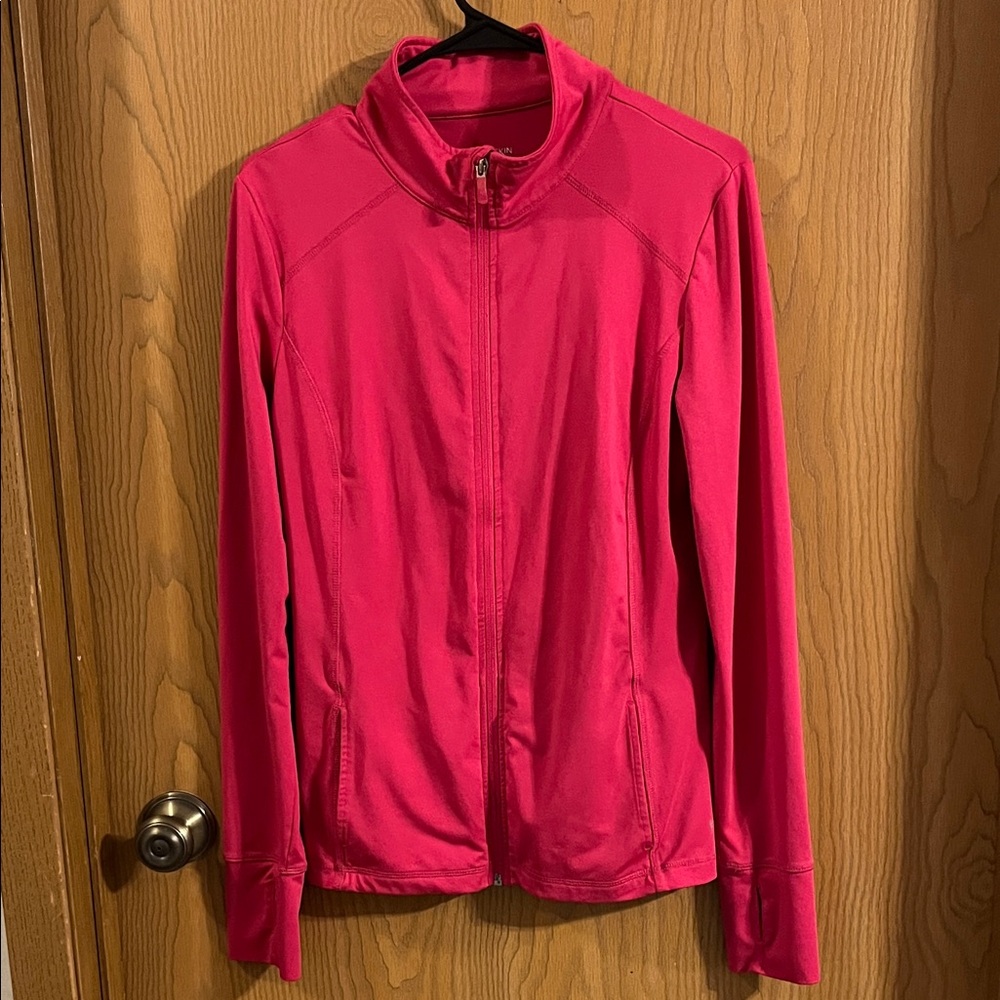 Danskin Now‎ Women’s Pink Full Zip Semi Fit Athletic Jacket Medium